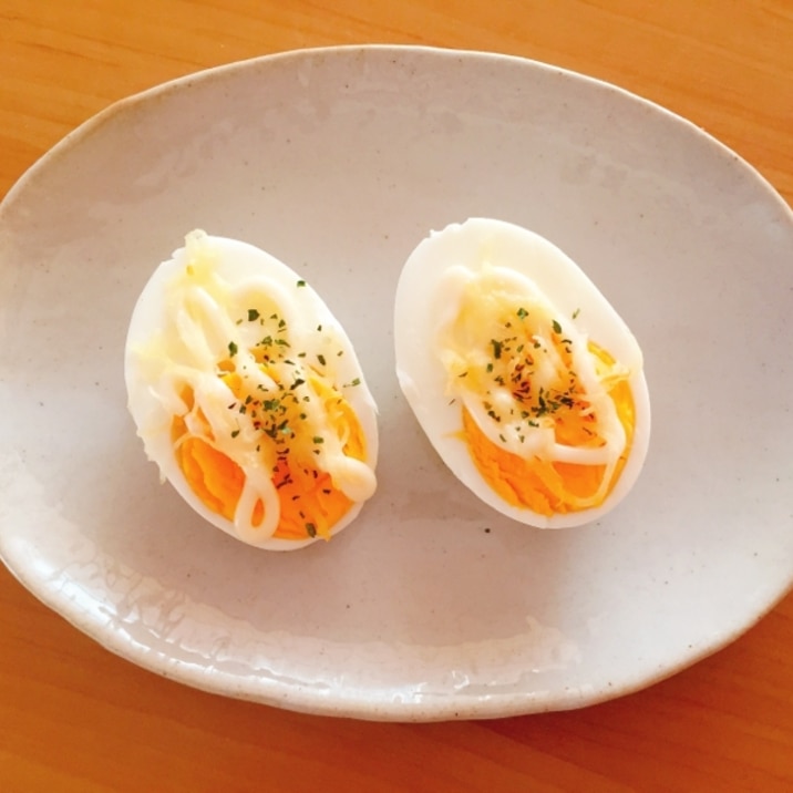 お弁当のおかずに‼️ゆで卵のチーマヨトースト☆